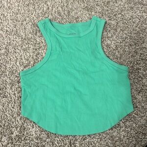 Green target tank top